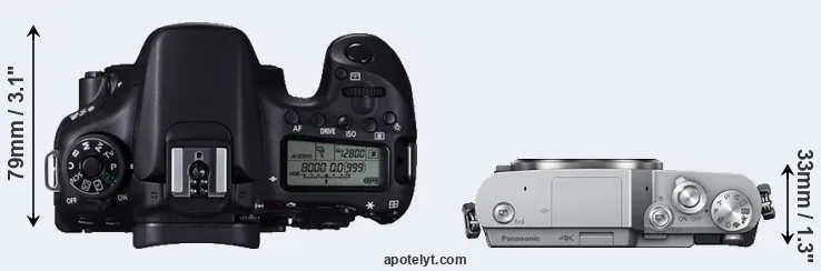 Compare 70D versus GX850 top