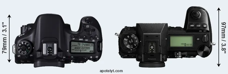 Compare 70D versus S1 top