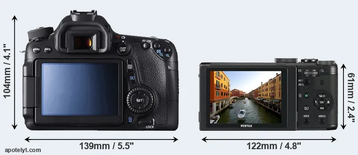 Comparison 70D or MX-1 rear