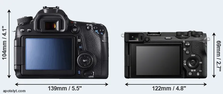 Comparison 70D or A6700 rear