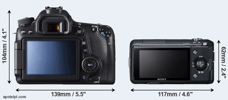 Comparison 70D or NEX-3 rear