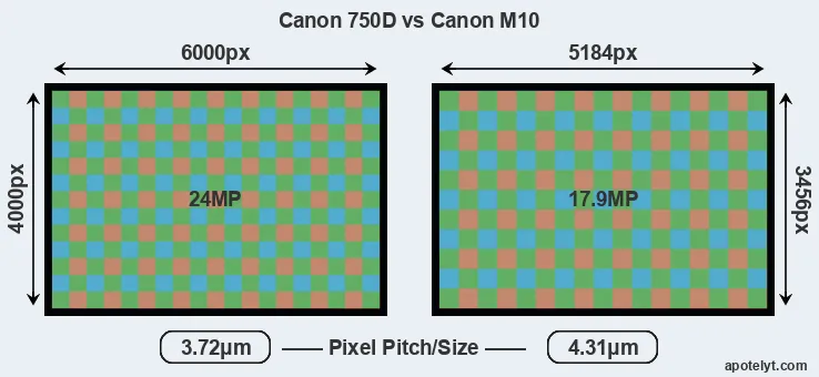 750D versus M10 MP