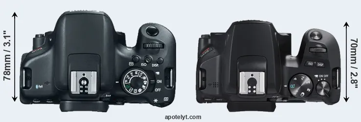 Compare 750D versus SL3 top