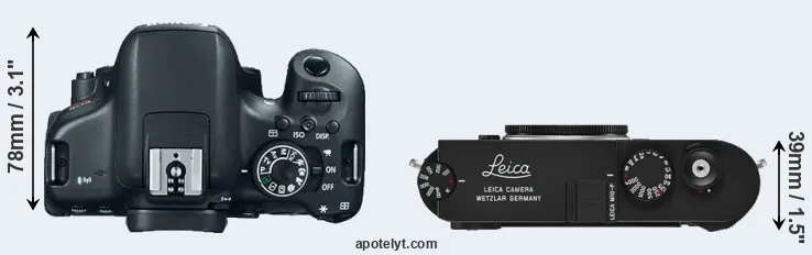 Compare 750D versus M10-P top