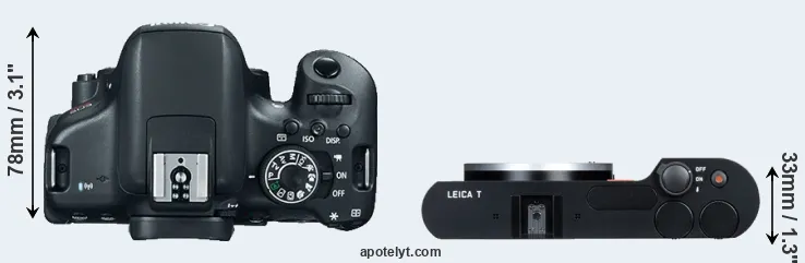 Compare 750D versus T Typ 701 top