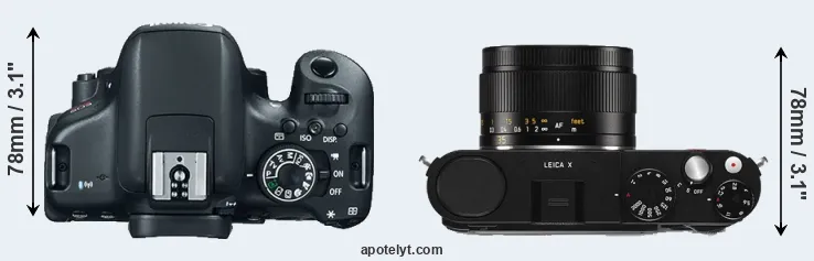 Compare 750D versus X Typ 113 top