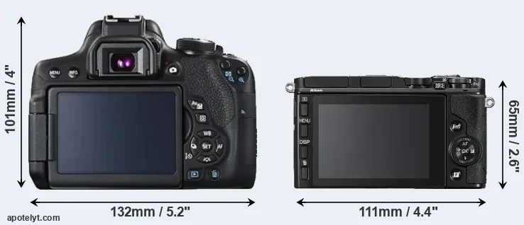Comparison 750D or V3 rear