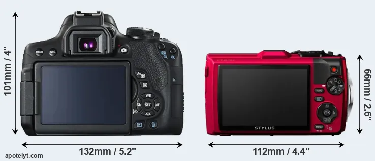 Comparison 750D or TG-4 rear