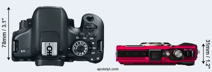 Compare 750D versus TG-4 top