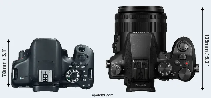 Compare 750D versus FZ2000 top