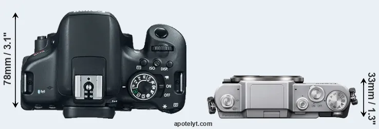 Compare 750D versus GF7 top