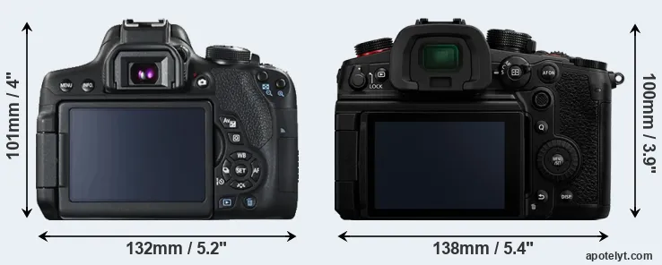 Comparison 750D or GH6 rear