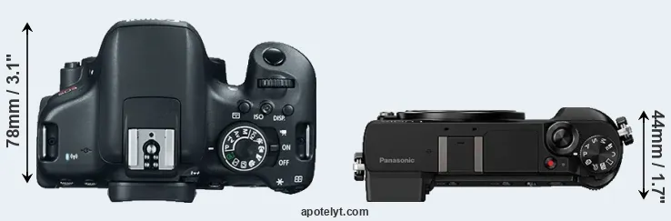 Compare 750D versus GX80 top