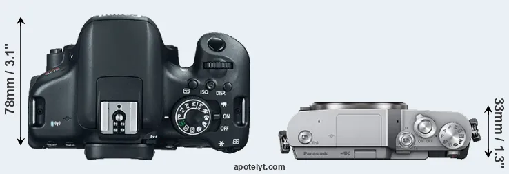 Compare 750D versus GX800 top