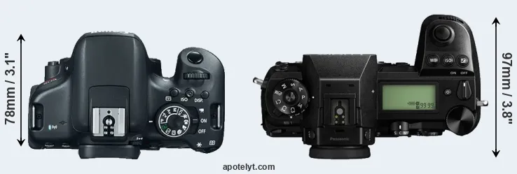 Compare 750D versus S1 top