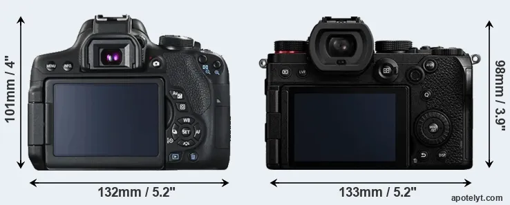 Comparison 750D or S5 rear