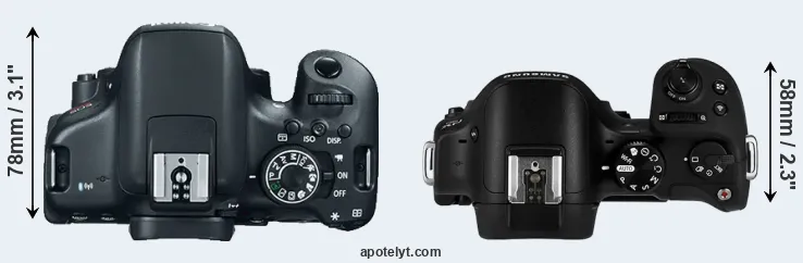 Compare 750D versus NX30 top
