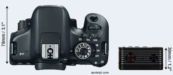 Compare 750D versus RX0 top