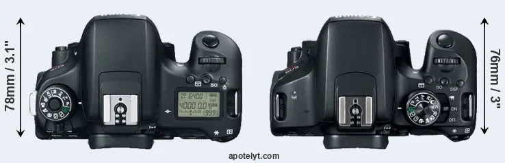 Compare 760D versus 800D top
