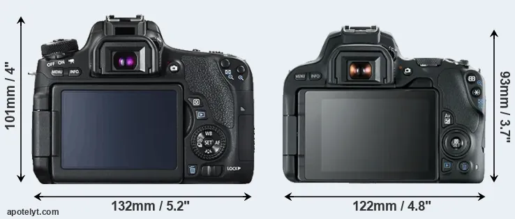 Comparison 760D or SL2 rear