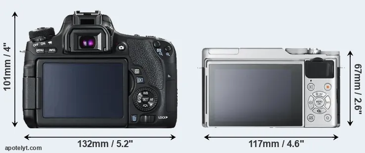 Comparison 760D or X-A10 rear