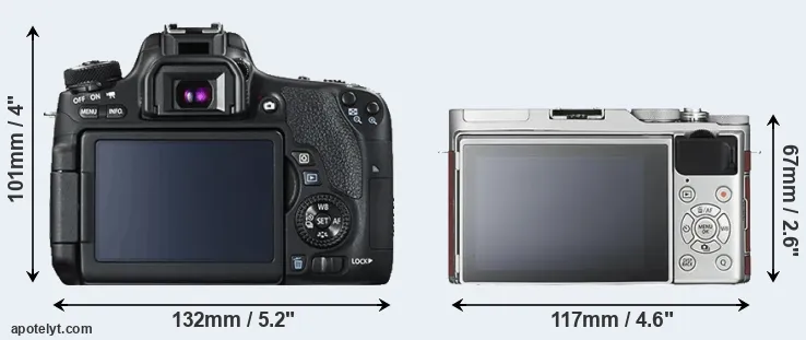 Comparison 760D or X-A3 rear