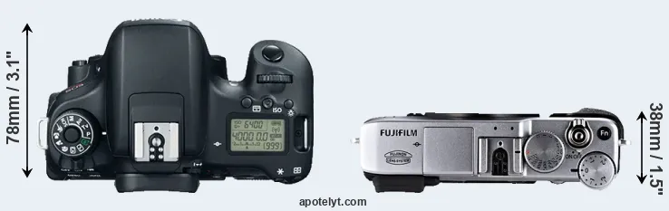 Compare 760D versus X-E1 top