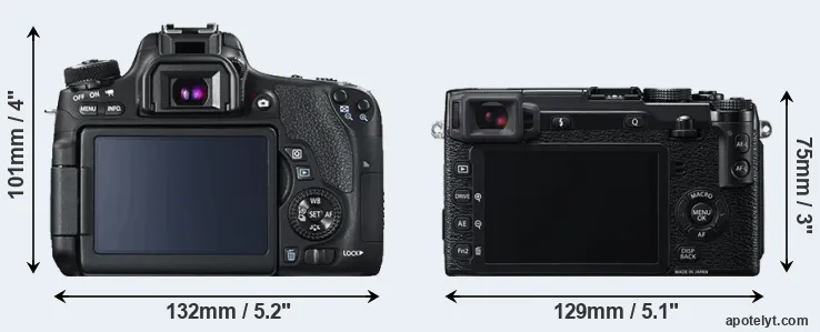 Comparison 760D or X-E2 rear