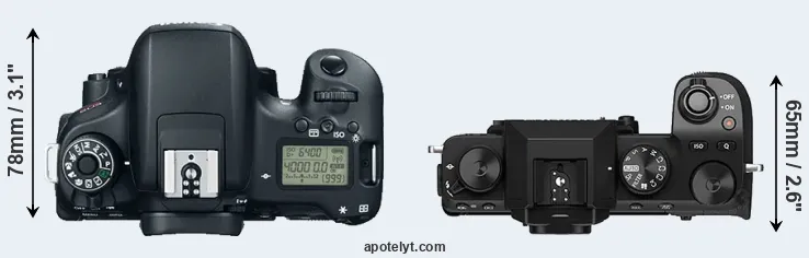 Compare 760D versus X-S10 top
