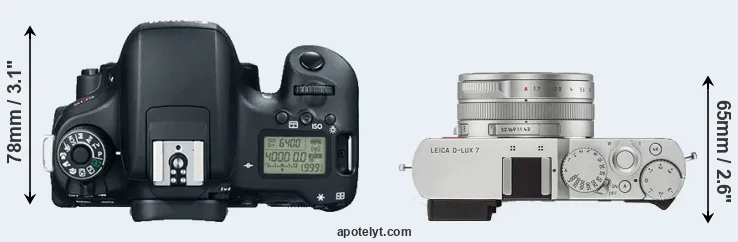 Compare 760D versus D-LUX 7 top