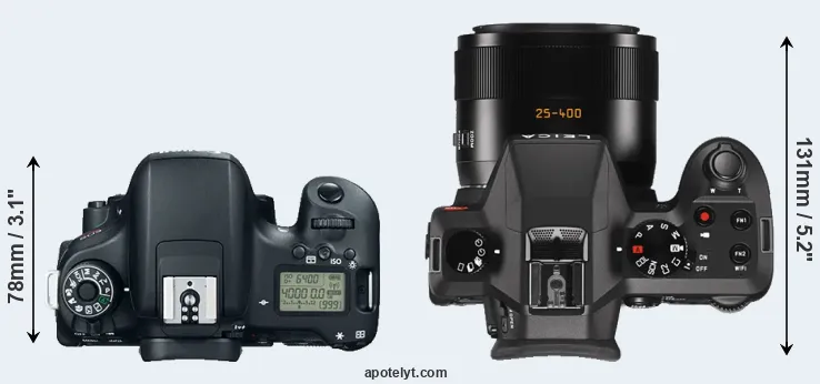 Compare 760D versus V-LUX Typ 114 top