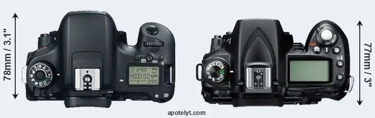 Compare 760D versus D90 top