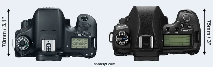 Compare 760D versus E-30 top