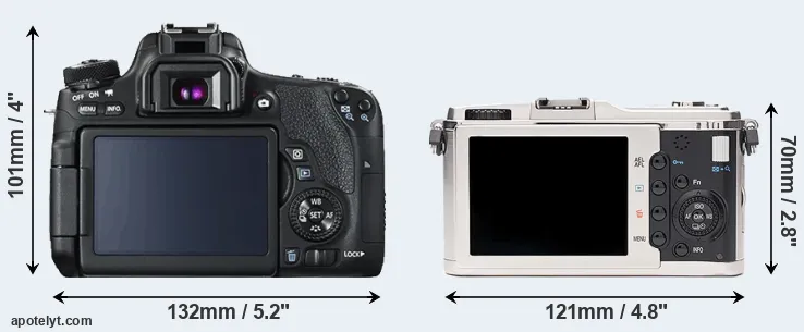 Comparison 760D or E-P1 rear