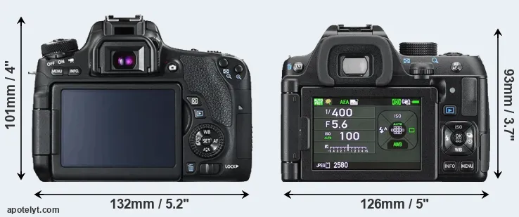 Comparison 760D or K-70 rear