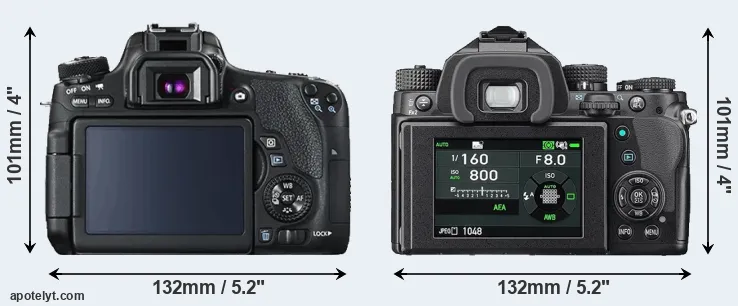 Comparison 760D or KP rear