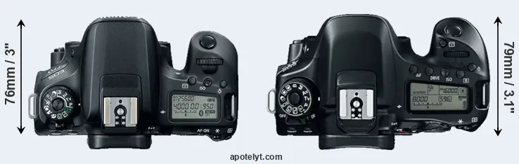 Compare 77D versus 80D top