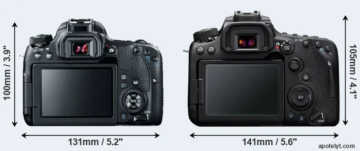 Comparison 77D or 90D rear
