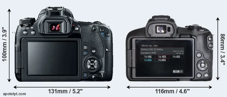 Comparison 77D or R50 rear