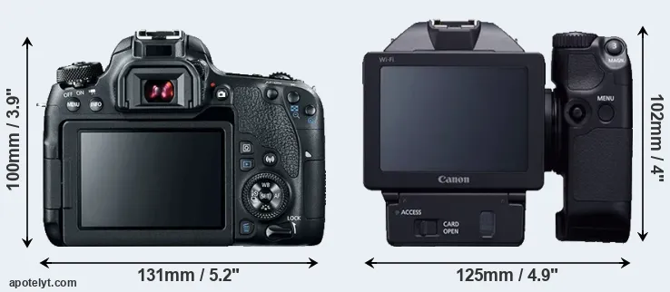 Comparison 77D or XC10 rear