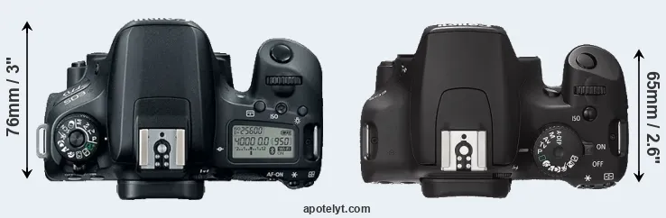 Compare 77D versus XS top