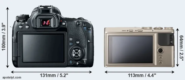 Comparison 77D or XF10 rear