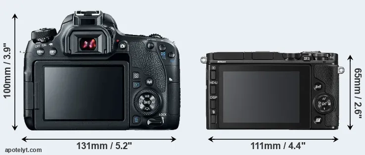 Comparison 77D or V3 rear