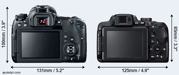 Comparison 77D or B700 rear