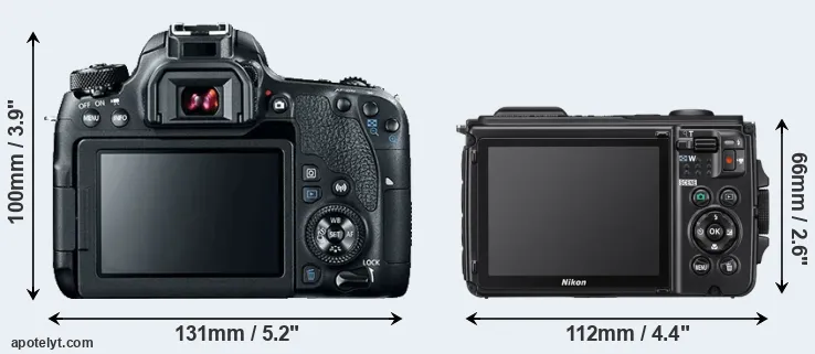 Comparison 77D or W300 rear