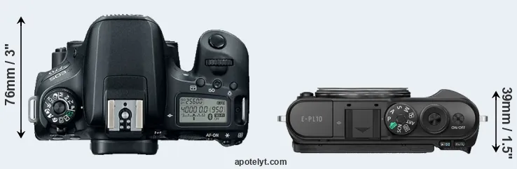 Compare 77D versus E-PL10 top