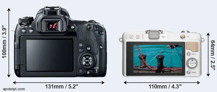 Comparison 77D or E-PM2 rear