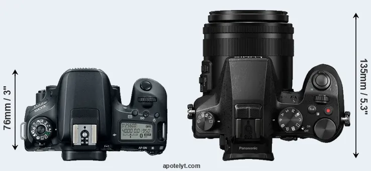 Compare 77D versus FZ2500 top