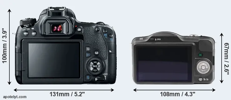 Comparison 77D or GF3 rear