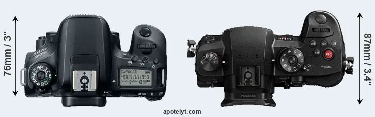 Compare 77D versus GH5s top